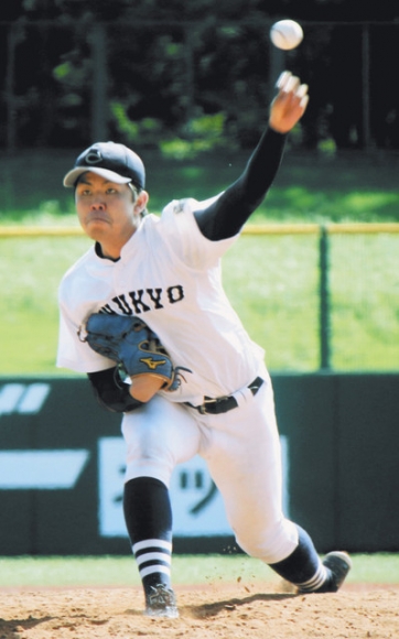 1失点で完投した中京大・山本一輝=パロマ瑞穂球場で(関俊彦撮影)