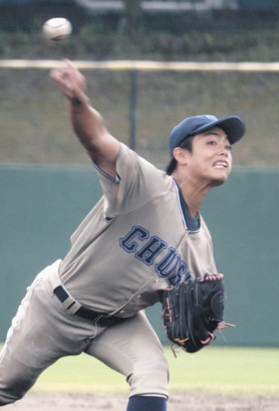 6回無失点で白星を挙げた中部大の肥田