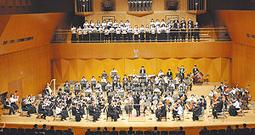 OEKと学生の合同オーケストラが迫力ある演奏を聴かせたカレッジ・コンサート2018=県立音楽堂で