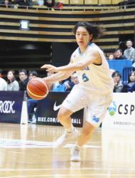 チーム最多の１９得点をあげたアイメレク・モニィーク＝東京都の大田区総合体育館で