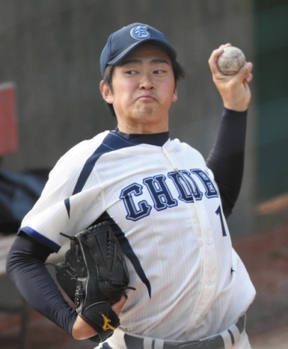 中部大の野村佳久投手