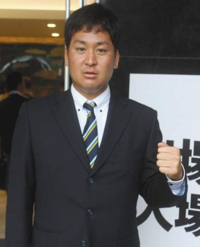 全日本大学野球選手権での好投を誓った愛工大の中村投手＝東京都・明治神宮会館で（川越亮太撮影）